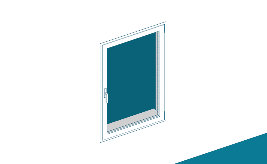 Ventana abatible eje Vertical