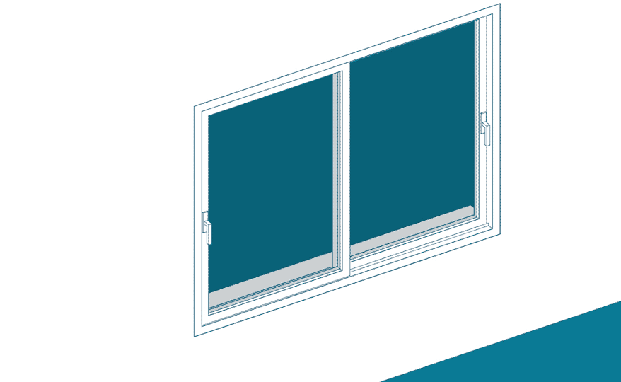 Ventana corredera trad