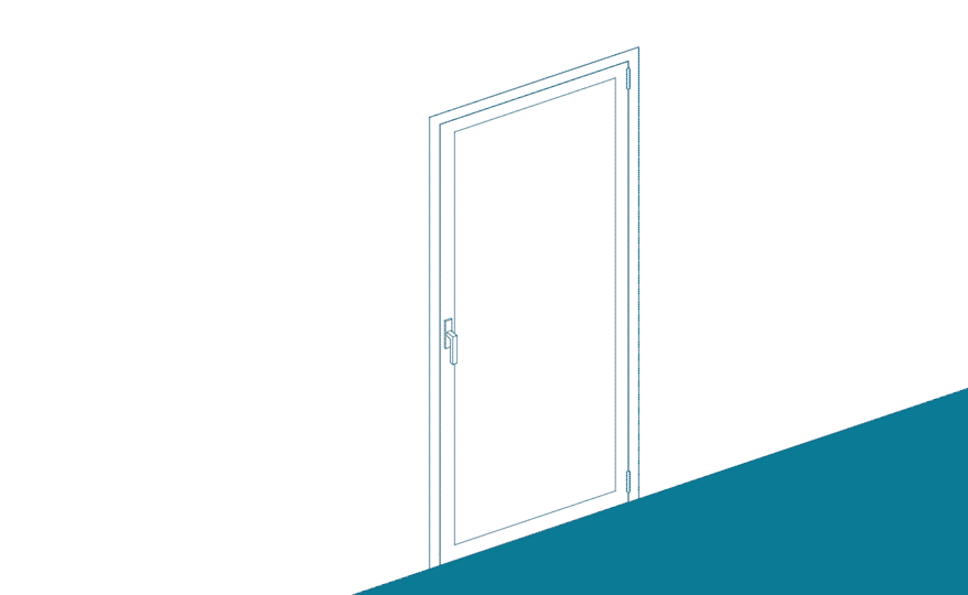 Puerta practicable